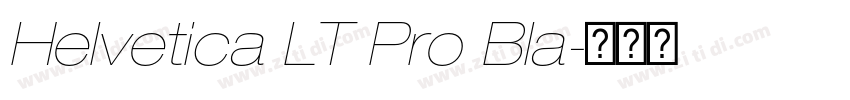Helvetica LT Pro Bla字体转换